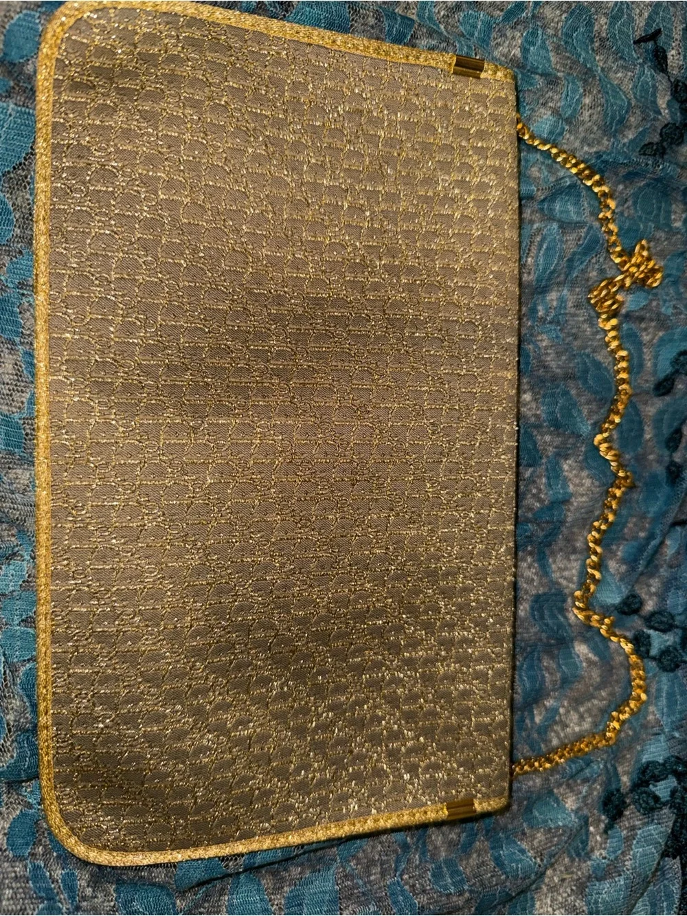 Vintage Christian Dior Metallic Gold France 1960’s-80’s